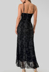 Miya (Maxi dress cowl neck slide slit)