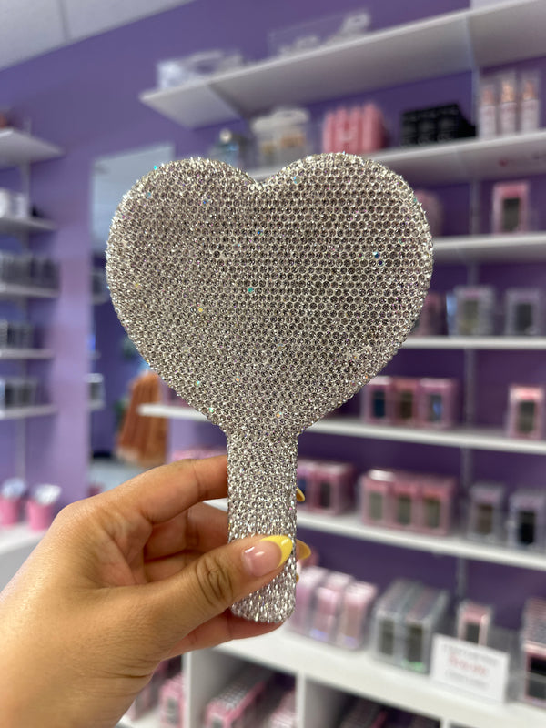 Rhine stone Heart mirrors